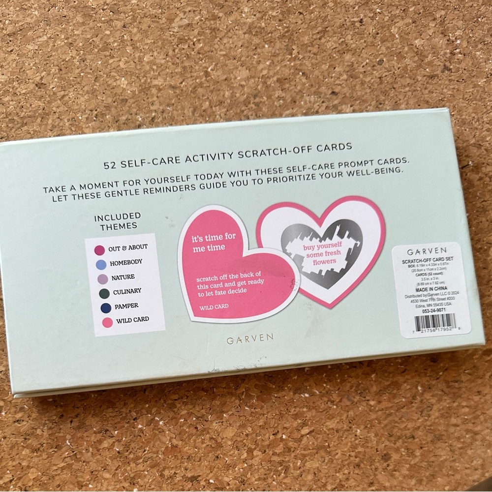 Garven Self-Care Activity Scratch-Off Cards